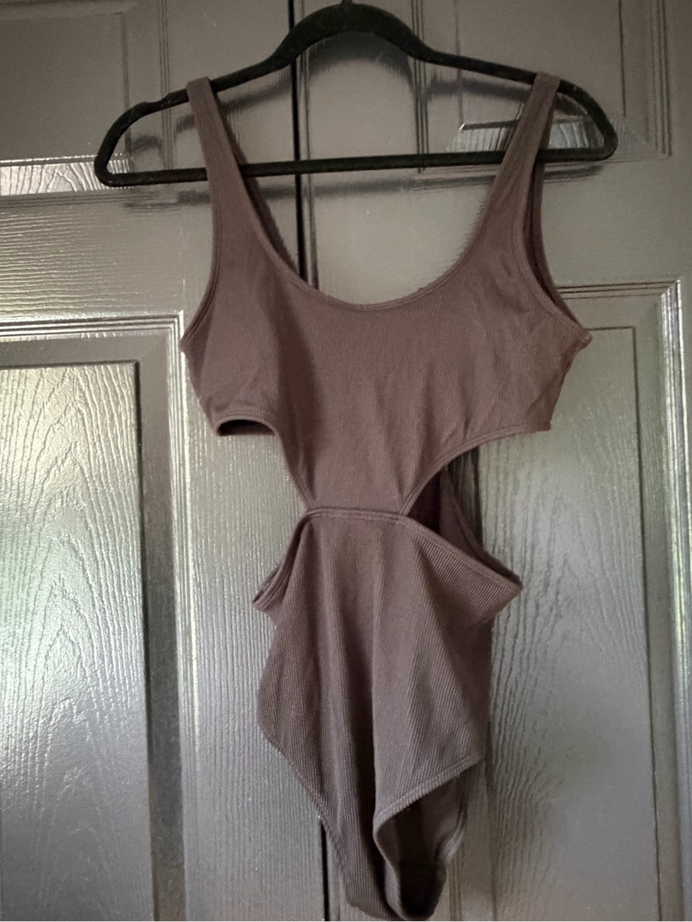 aerie Ribbed Cutout One-Piece bathing suit